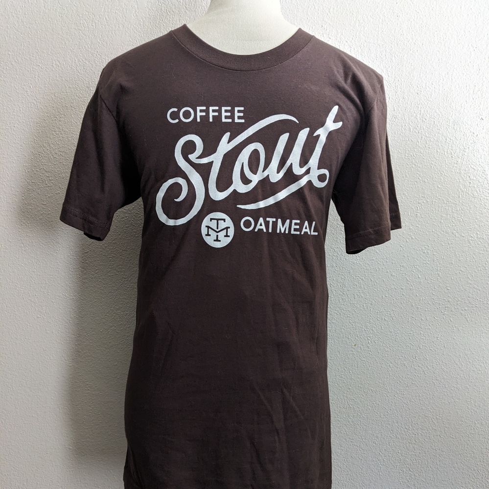 Modern Times Brewery shirt/Mens, size Small / Brown